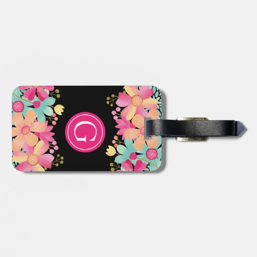 Monogram Initiaal Kortsluiting Bagagelabel (Achterkant horizontaal)