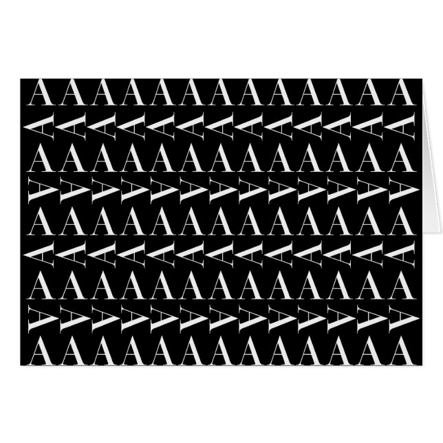 Monogram Initiaal letter A (Voorkant Horizontaal)