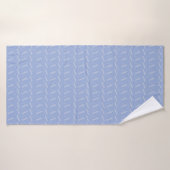 Monogram Initiaal Letter A, Blue Badhanddoek (Badhanddoek)