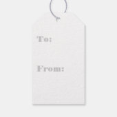 Monogram Initiaal Letter A, Blue Cadeaulabel (Achterkant)