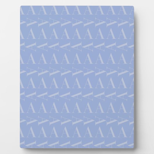 Monogram Initiaal Letter A, Blue Fotoplaat (Voorkant)