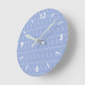 Monogram Initiaal Letter A, Blue Ronde Klok (Hoek)