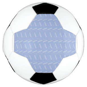 Monogram Initiaal Letter A, Blue Voetbal