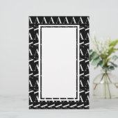 Monogram Initiaal letter A Briefpapier (Staand voorkant)
