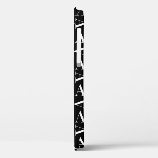 Monogram Initiaal letter A Case-Mate iPhone Case (Achterkant / Links)