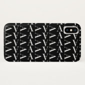 Monogram Initiaal letter A Case-Mate iPhone Case (Achterkant (horizontaal))