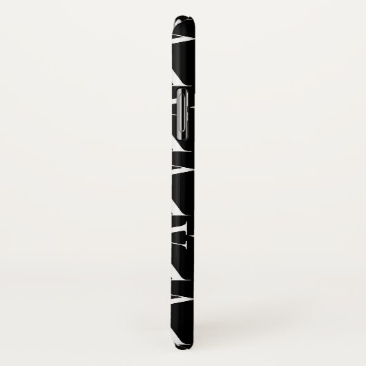 Monogram Initiaal letter A Case-Mate iPhone Case (Achterkant / rechts)