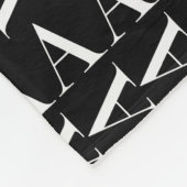 Monogram Initiaal letter A Fleece Deken (Hoek)