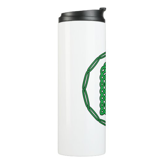 Monogram Initiaal letter A in Keltische stijl Thermosbeker (Gedraaid links)