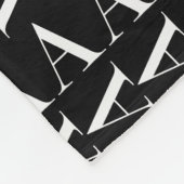 Monogram Initiaal Letter A, kies Achtergrondkleur Fleece Deken (Hoek)