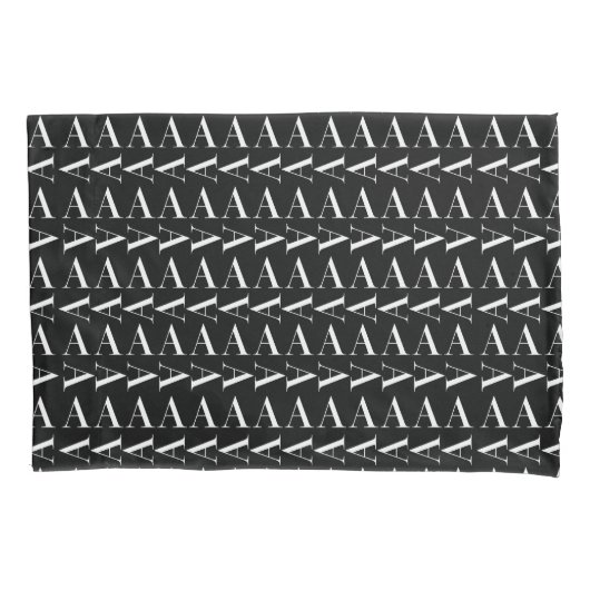 Monogram Initiaal letter A Kussensloop (Voorkant)