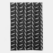 Monogram Initiaal letter A Theedoek (Verticaal)