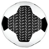 Monogram Initiaal letter A Voetbal (Gedraaid)