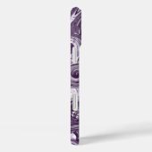 Monogram Initiaal Letter Abstracte strijkgolven Case-Mate iPhone Case (Achterkant / Rechts)