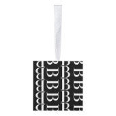 Monogram Initiaal letter B Kubus Ornament (Rechts)