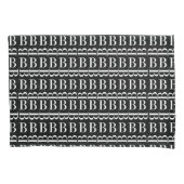 Monogram Initiaal letter B Kussensloop (Voorkant)
