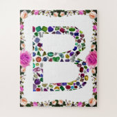 Monogram Initiaal letter B Legpuzzel (Verticaal)