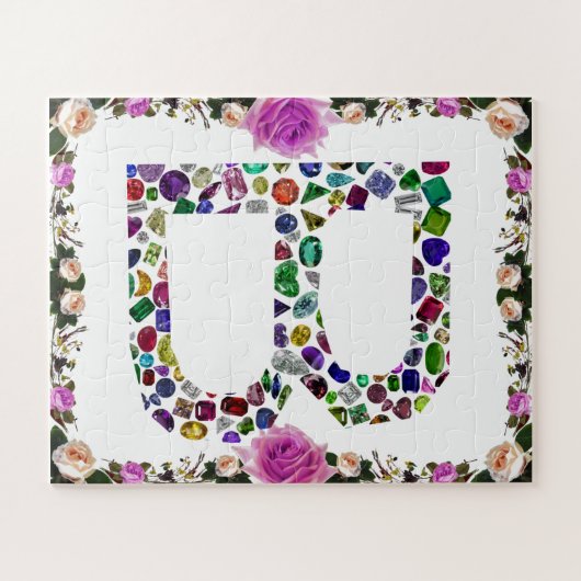 Monogram Initiaal letter B Legpuzzel (Horizontaal)