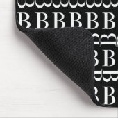 Monogram Initiaal letter B Muismat (Hoek)