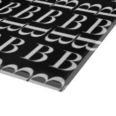 Monogram Initiaal letter B Snijplank (Hoek)