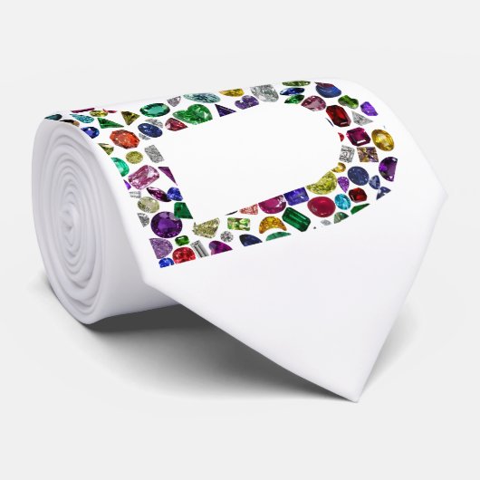 Monogram Initiaal letter B Stropdas (Opgerold)