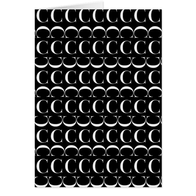 Monogram Initiaal letter C (Voorkant)