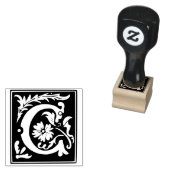 Monogram  initiaal letter C Rubberstempel (Gestempeld)