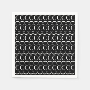 Monogram Initiaal letter C Servetten