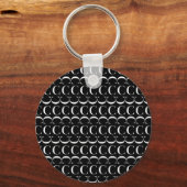 Monogram Initiaal letter C Sleutelhanger (Voorkant)