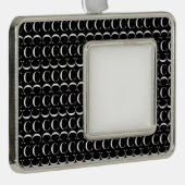 Monogram Initiaal letter C Verzilverd Kader Ornament (Rechts)