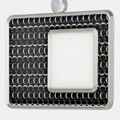 Monogram Initiaal letter C Verzilverd Kader Ornament (Links)