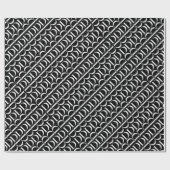 Monogram Initiaal letter D Cadeaupapier (Vlak)