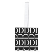 Monogram Initiaal letter D Ornament (Voorkant)