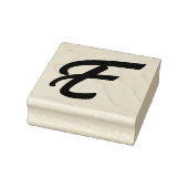 Monogram Initiaal letter E Rubberstempel (Stempel)