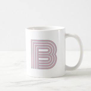 Monogram Initiaal Letter Eenvoudig Minimaal Modern Koffiemok