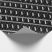Monogram Initiaal letter F Cadeaupapier (Hoek)