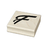 Monogram Initiaal letter F Rubberstempel (Stempel)