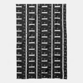 Monogram Initiaal letter F Theedoek (Verticaal)