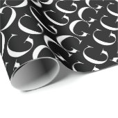 Monogram Initiaal Letter G Cadeaupapier (Rol Hoek)