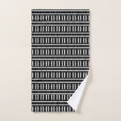 Monogram Initiaal letter H Bad Handdoek (Handdoek)
