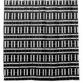 Monogram Initiaal letter H Douchegordijn (Voorkant)