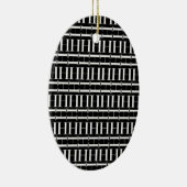 Monogram Initiaal letter H Keramisch Ornament (Rechts)