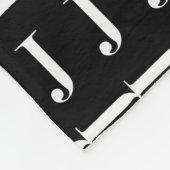 Monogram Initiaal letter J Fleece Deken (Hoek)