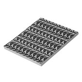 Monogram Initiaal Letter K, Kies Achtergrondkleur Notitieblok (Gedraaid)