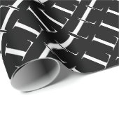 Monogram Initiaal Letter L Cadeaupapier (Rol Hoek)