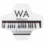 Monogram initiaal letter letter naam tekst piano m voetbal (Enkel)