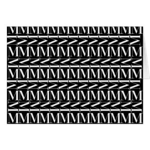 Monogram Initiaal letter M