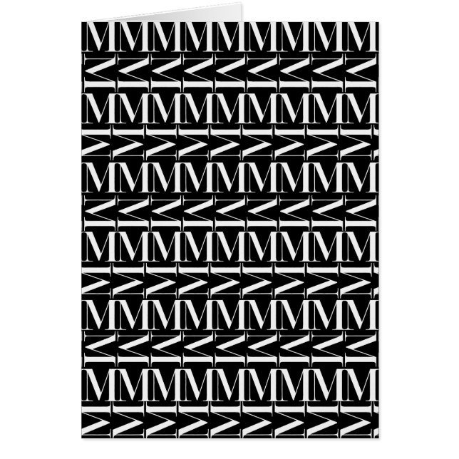 Monogram Initiaal letter M (Voorkant)