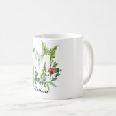 Monogram Initiaal Letter M | Moderne aangepaste na Koffiemok (Voorkant rechts)