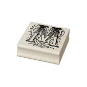  Monogram  initiaal letter M Rubberstempel (Stempel)